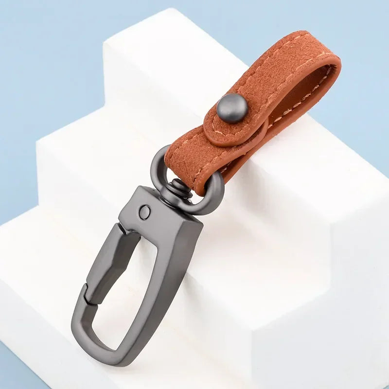 Genuine Leather Car Keychain – Handmade for Men & Women