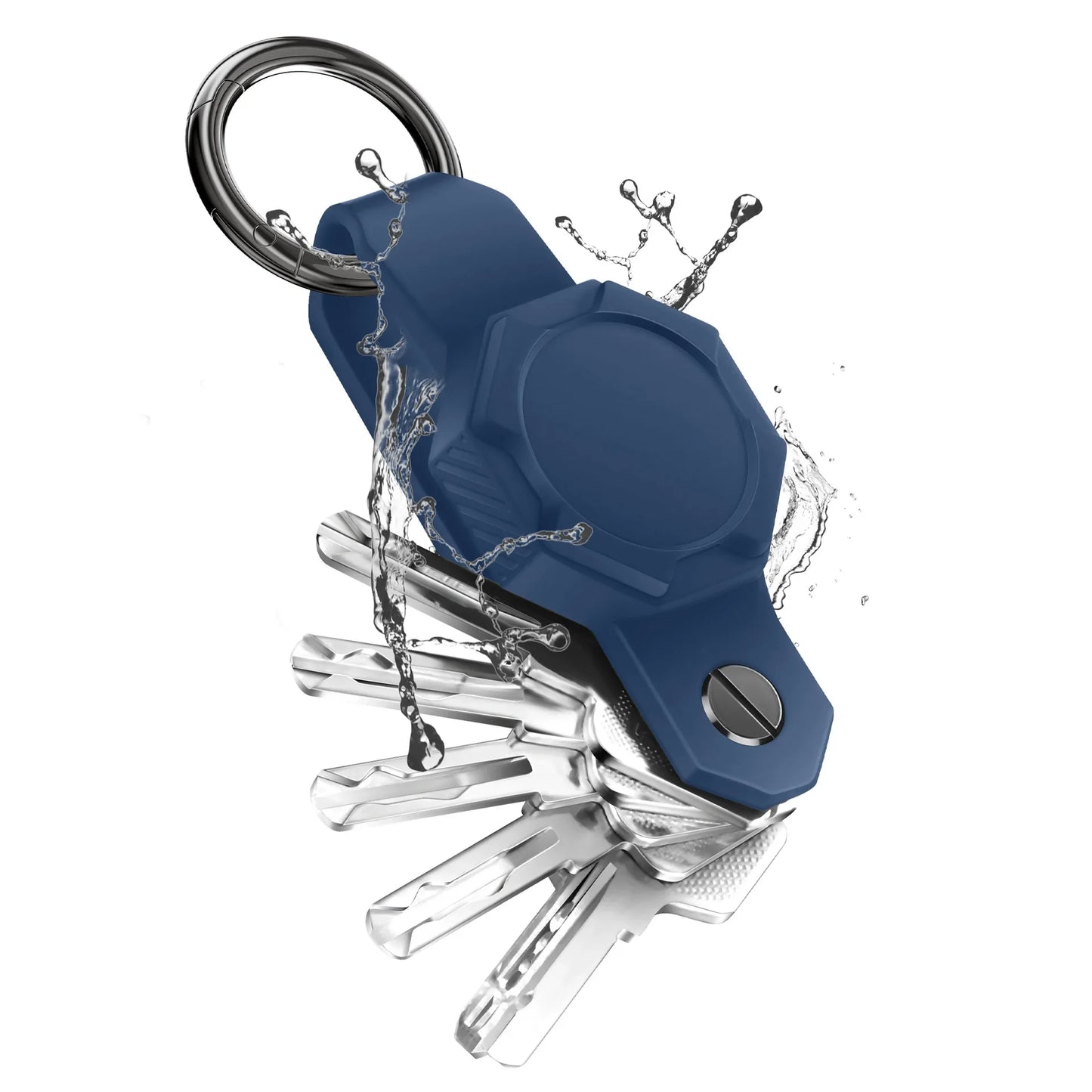 Apple AirTag Key Organizer – Waterproof Silicone Case with Keychain Holder