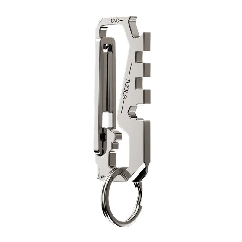 8-in-1 Multifunctional EDC Keychain Tool – Pocket-Sized Everyday Carry