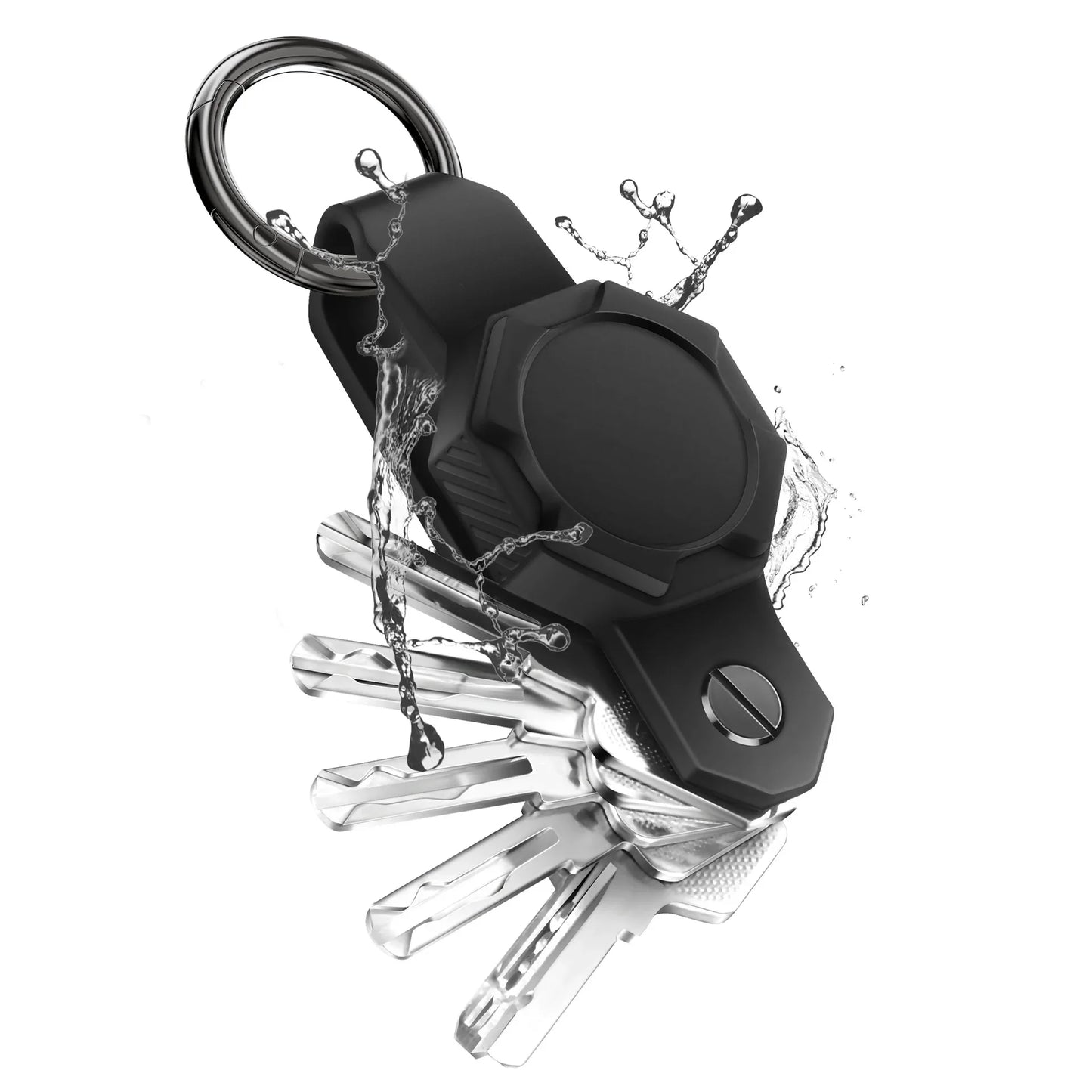 Apple AirTag Key Organizer – Waterproof Silicone Case with Keychain Holder