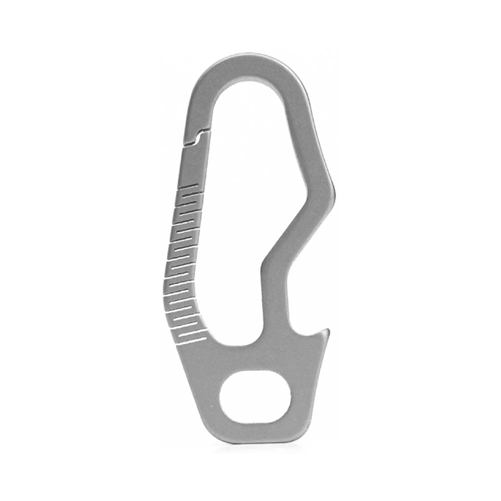 Small titanium alloy carabiner keychain