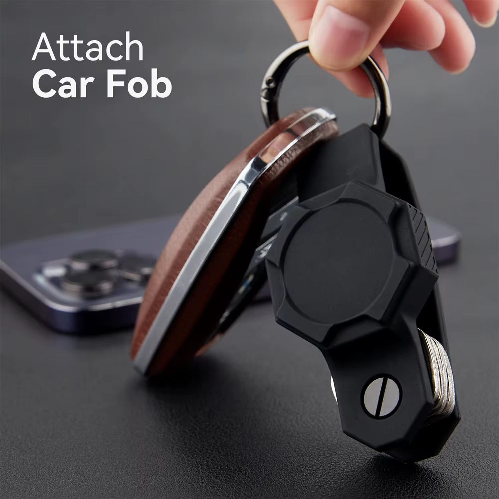 Apple AirTag Key Organizer – Waterproof Silicone Case with Keychain Holder