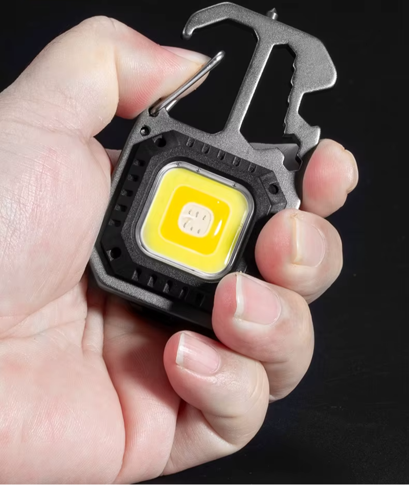 Rechargeable Mini LED Keychain Flashlight – Multi-Function Survival Tool
