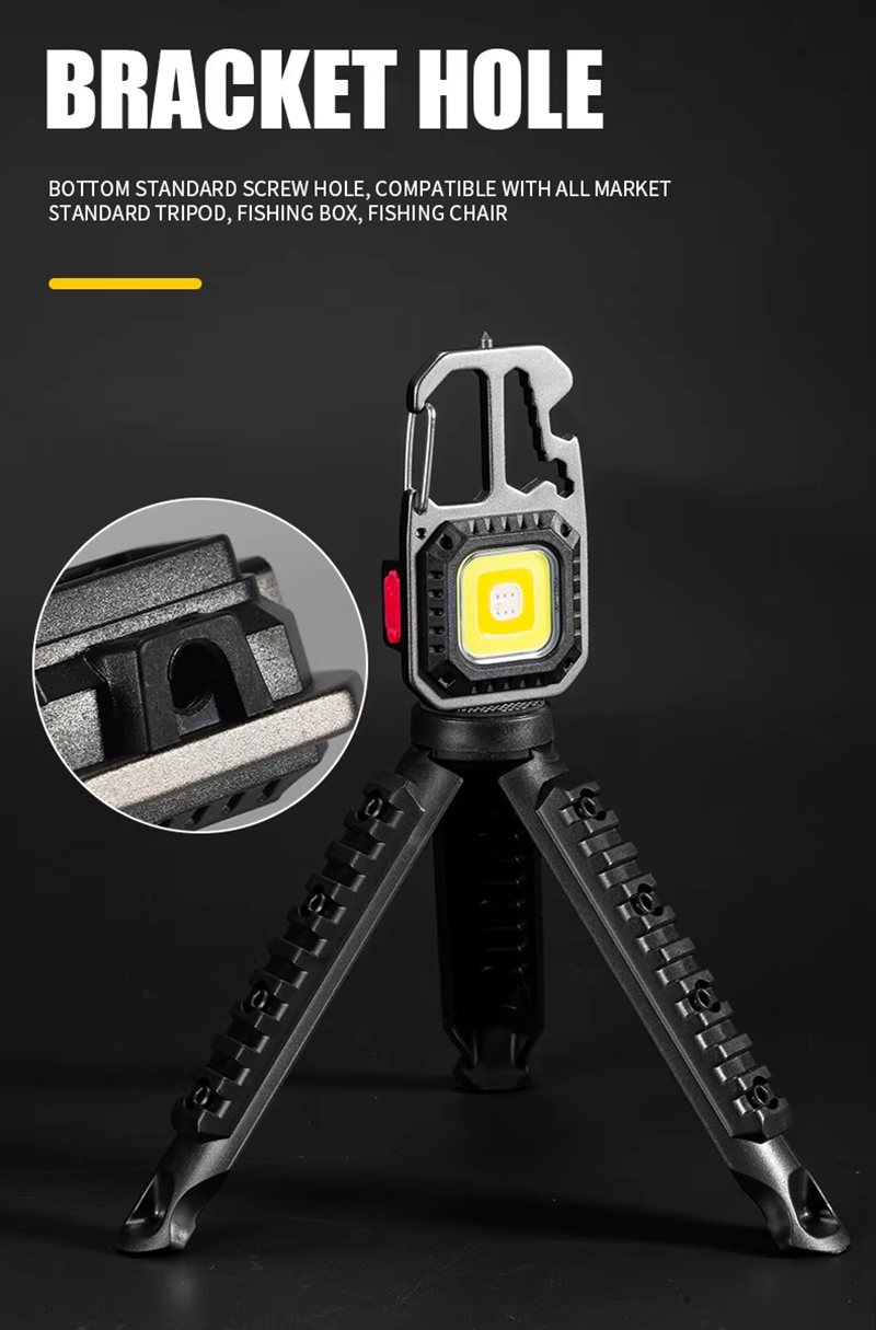 Rechargeable Mini LED Keychain Flashlight – Multi-Function Survival Tool