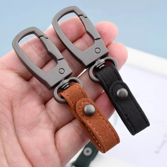 Genuine Leather Car Keychain – Handmade for Men & Women