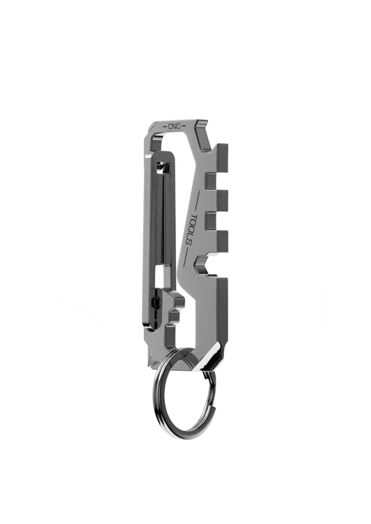 8-in-1 Multifunctional EDC Keychain Tool – Pocket-Sized Everyday Carry