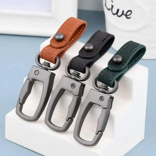 Genuine Leather Car Keychain – Handmade for Men & Women
