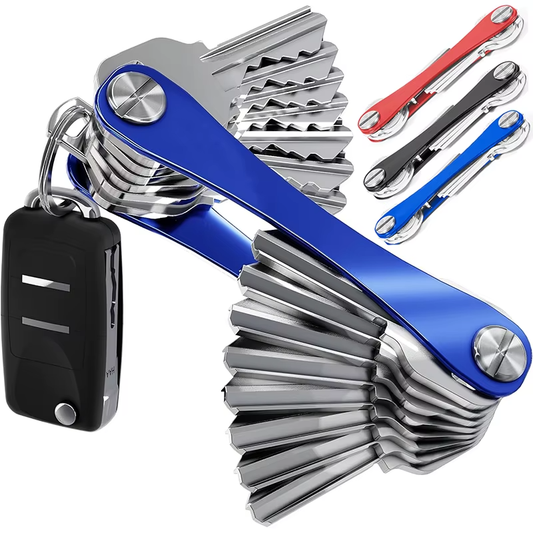 Aluminum Alloy Key Organizer – Compact & Strong Keychain Holder