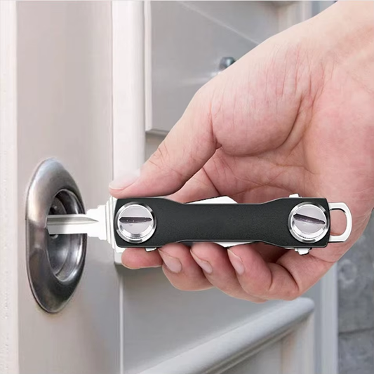Aluminum Alloy Key Organizer – Compact & Strong Keychain Holder