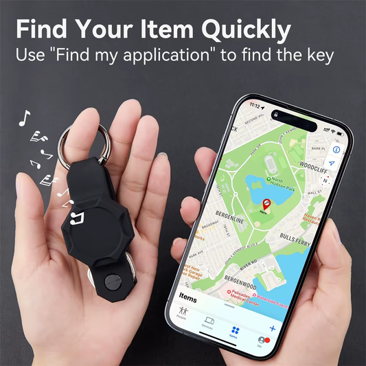 Apple AirTag Key Organizer – Waterproof Silicone Case with Keychain Holder