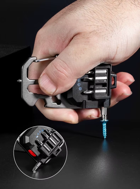 Rechargeable Mini LED Keychain Flashlight – Multi-Function Survival Tool